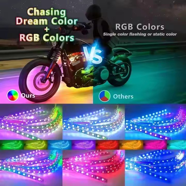 Factory Direct Sales Long Service Life APP Control/21-Key Remote Control Motorcycle Led Underglow Kit