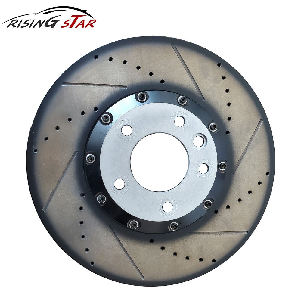 Left & Right Brake Disc (380 X 38 Mm) OEM 1040 / 955 351 401 61 for Porsche Cayenne Vented Disc Brake Rotors