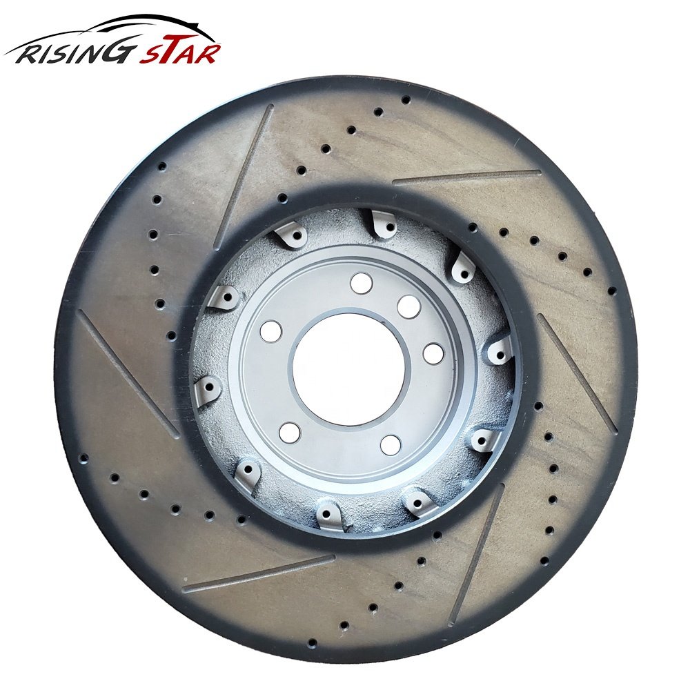 Left & Right Brake Disc (380 X 38 Mm) OEM 1040 / 955 351 401 61 for Porsche Cayenne Vented Disc Brake Rotors