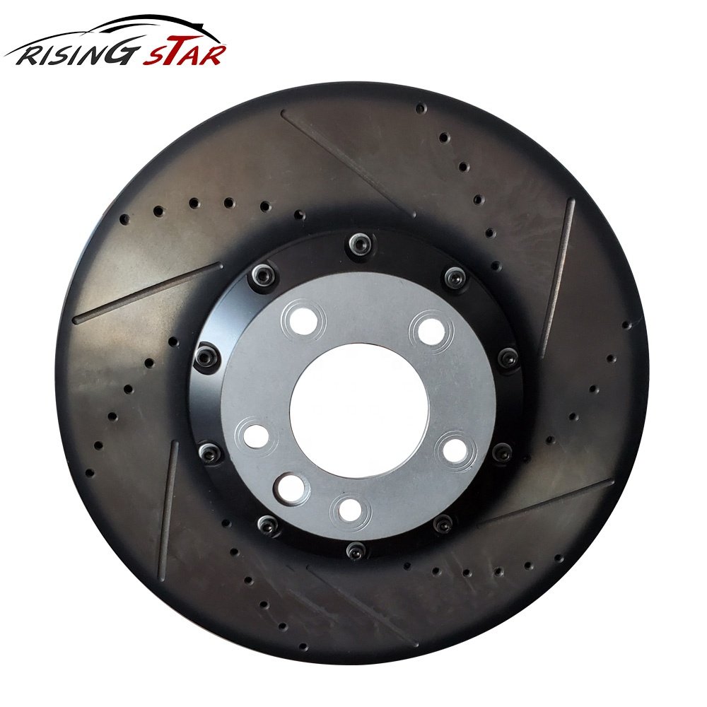 Left & Right Brake Disc (380 X 38 Mm) OEM 1040 / 955 351 401 61 for Porsche Cayenne Vented Disc Brake Rotors