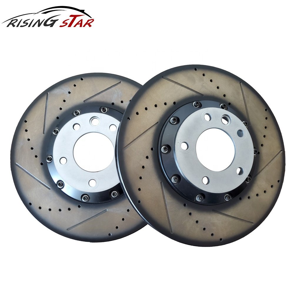 Left & Right Brake Disc (380 X 38 Mm) OEM 1040 / 955 351 401 61 for Porsche Cayenne Vented Disc Brake Rotors