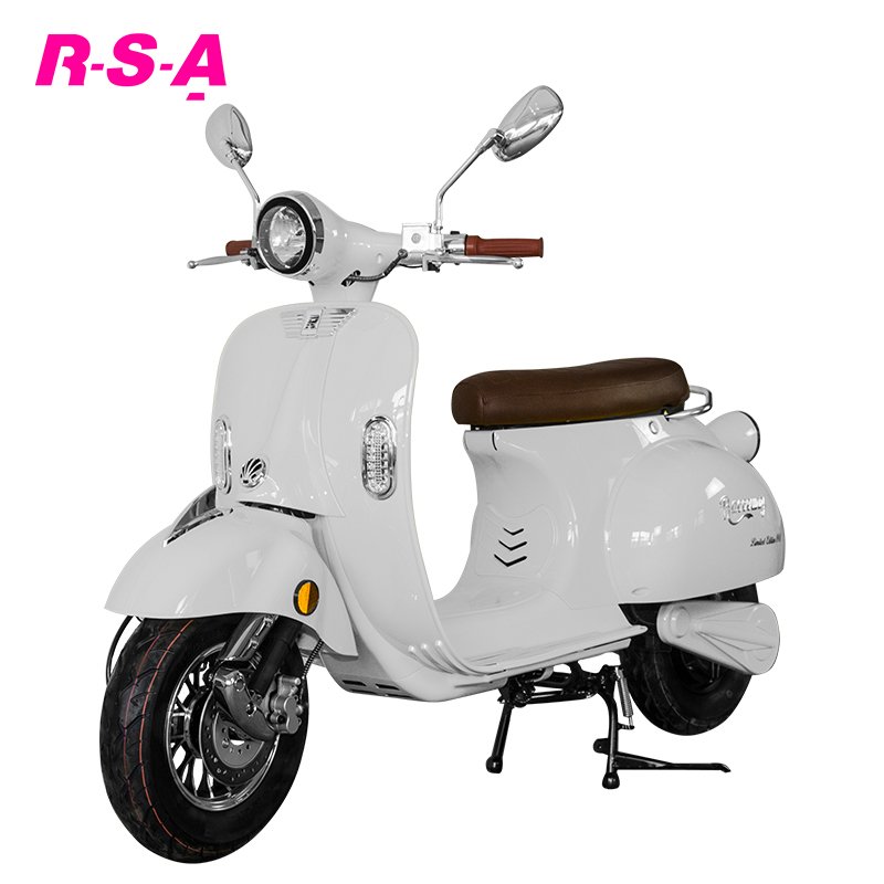 EU Warehouse Classic Retro Electric Motorcycles 60V 2000W Electric Scooters Vespa with Dual Removable Lithium Batteries