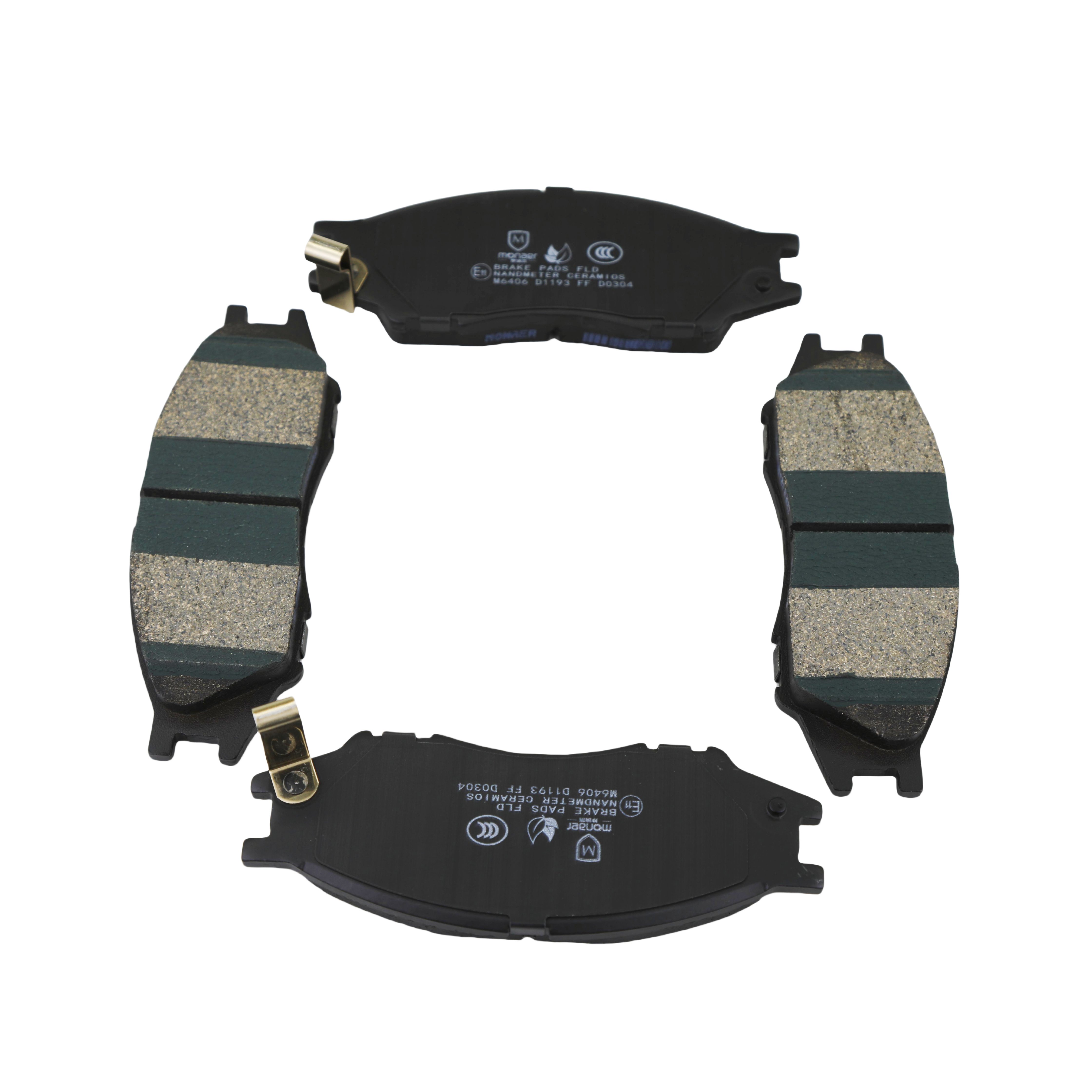 M6406 Automotive Carparts D1193 Ceramic Non-Asbestos Brake Pads for Nissan/Nissan (DONGFENG) /R Enault