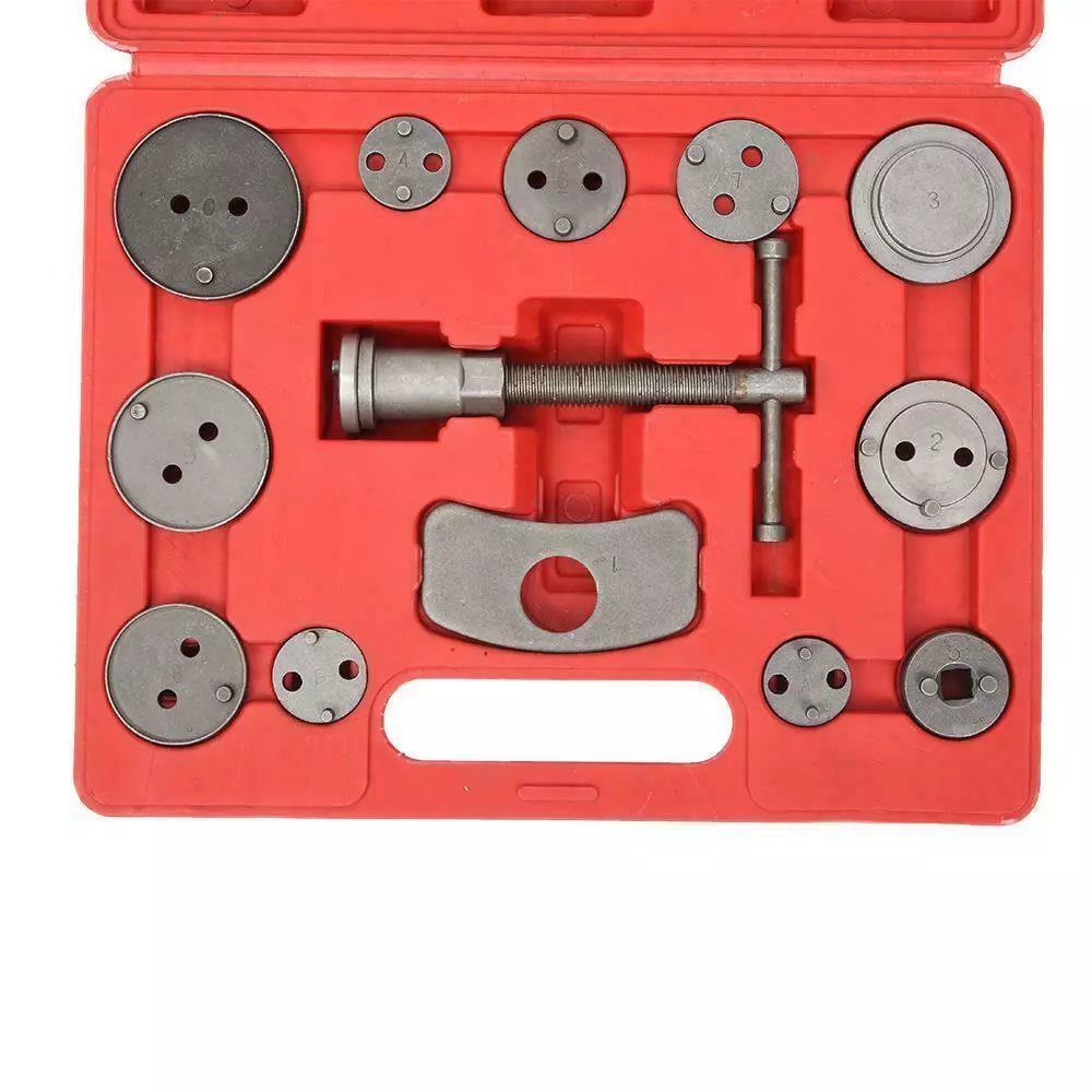 13 Pcs Disc Brake Caliper Piston Compressor Wind Back Rewind Tool Kit