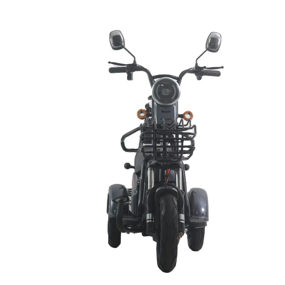 Three-wheel Electric Tricycles 60V 500W Electric Motorcycle E Bike for Adult's Daily Use