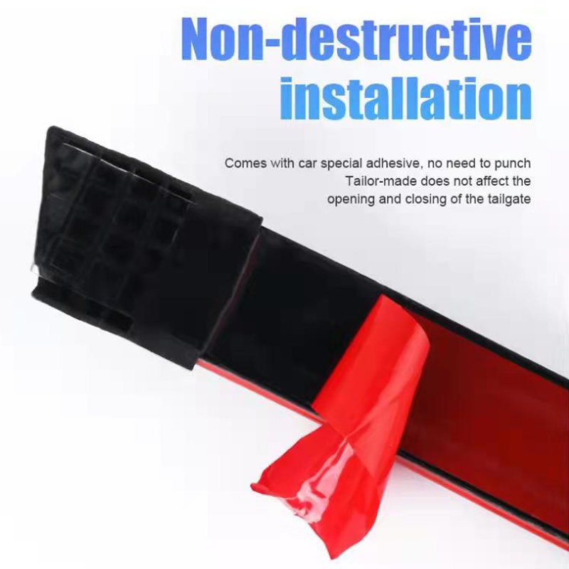 LED Third Brake Lights 51 Inch Spoiler Lip Kit Sequential Turn Signals Running Double Flash Light for Car Trunk Rear Windshield
