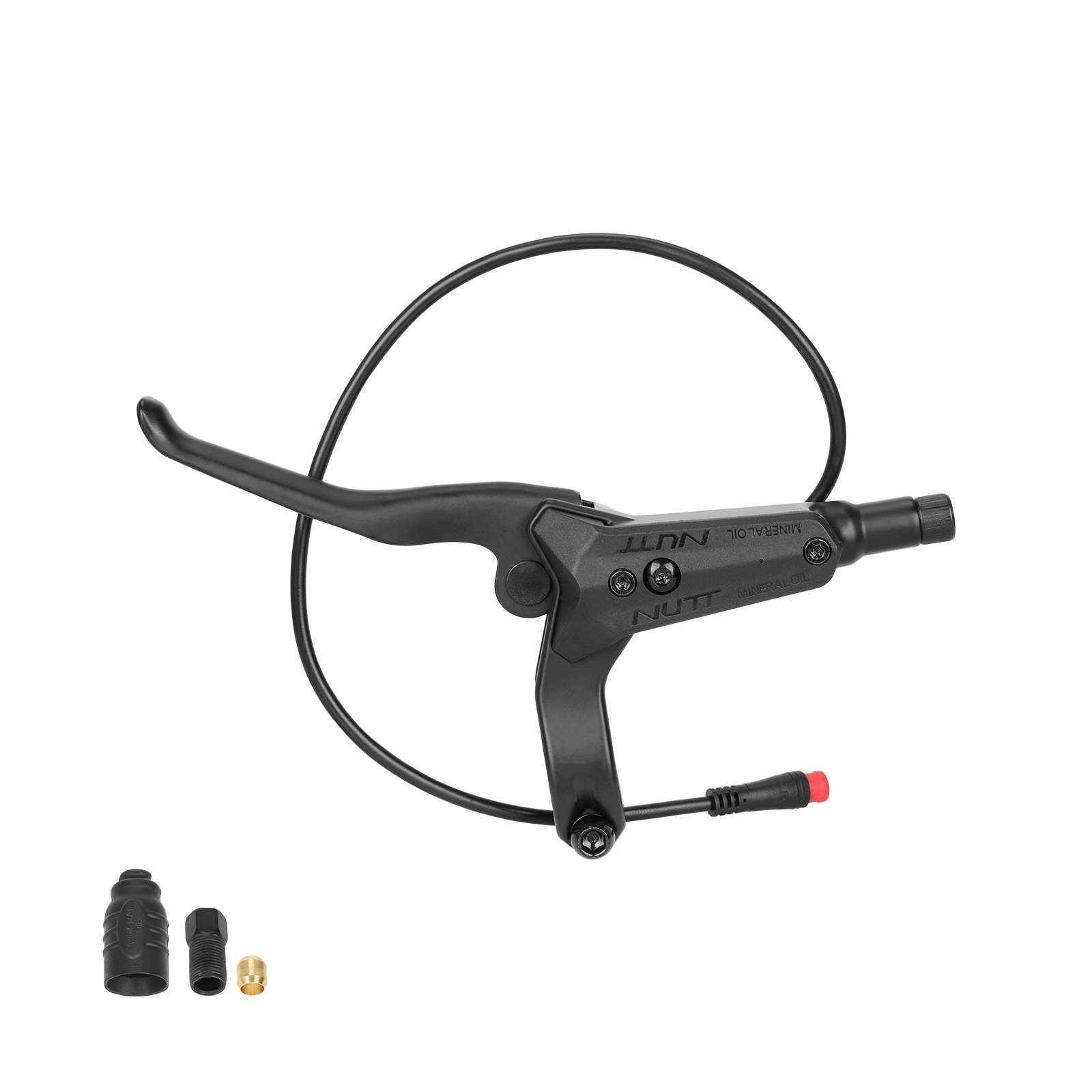 NUTT Electric Scooter E-Bike Bicycle Black (Front L& Rear R) Hydraulic Disc Brake Kit for 140 145 160 180 mm Disc Brake