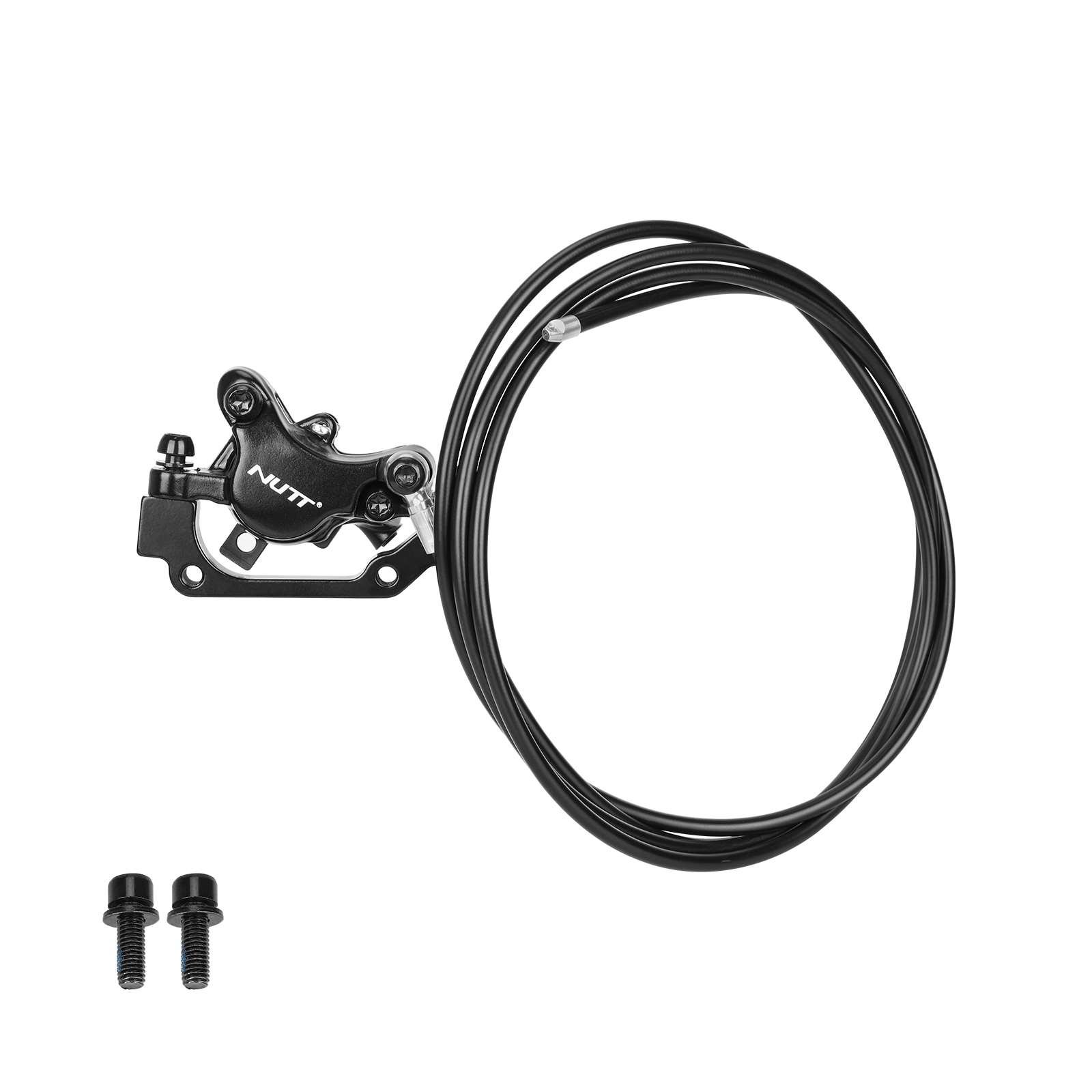 NUTT Electric Scooter E-Bike Bicycle Black (Front L& Rear R) Hydraulic Disc Brake Kit for 140 145 160 180 mm Disc Brake