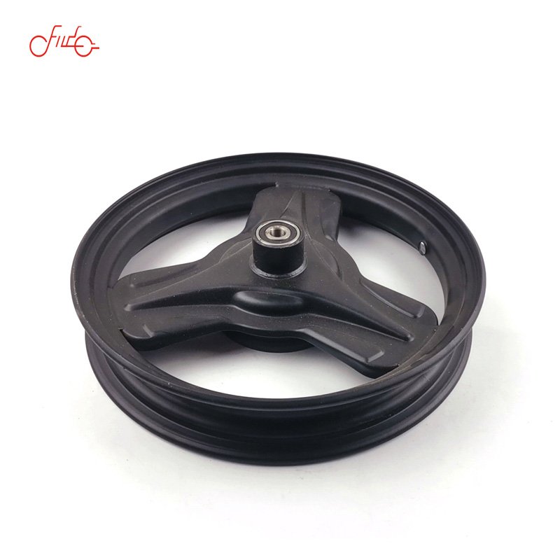 High Quality 14 Inch 2.5 Front Wheel Steel Rim Battery Car Vacuum Tire Iron Ring Drum Brake Wheel for Electric Motorcycle Direct