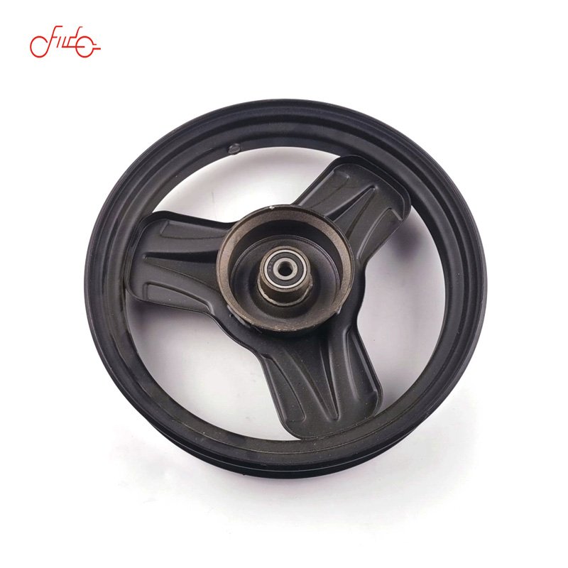 High Quality 14 Inch 2.5 Front Wheel Steel Rim Battery Car Vacuum Tire Iron Ring Drum Brake Wheel for Electric Motorcycle Direct