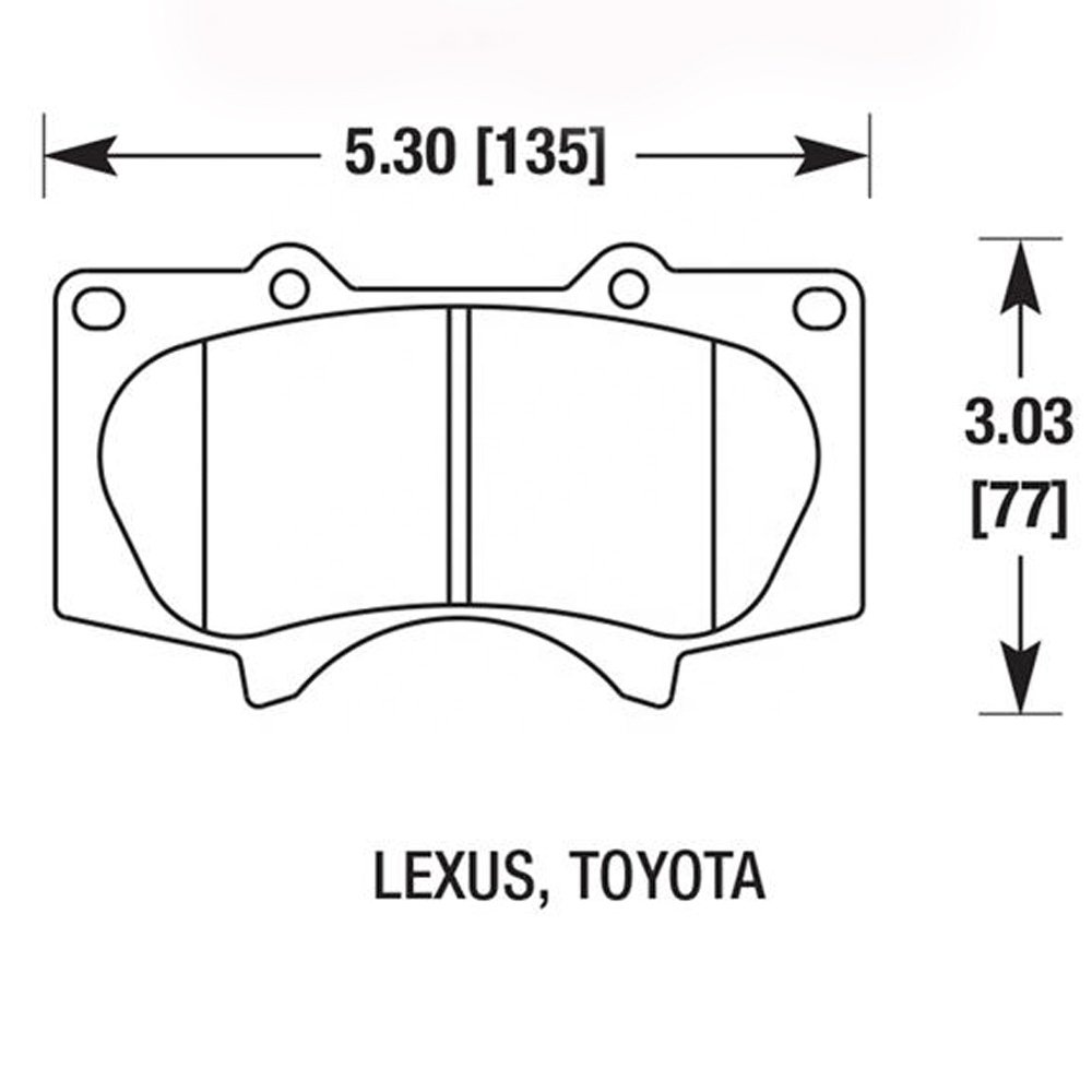 04465-0K090 04465-35290 Front Carbon Ceramic Disc Brake Pad D976 for Toyota 4 RUNNER FJ CRUISER HI-LUX Prado