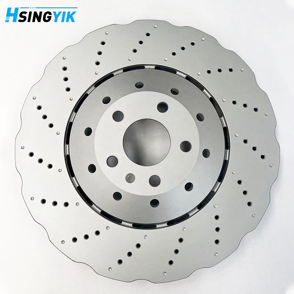 4G0615601 356 MM High Carbon Drilled Wave Design Rear Brake Disc for Audi A6 Avant (4G5, 4Gd, C7) Rs6 Performance Quattro