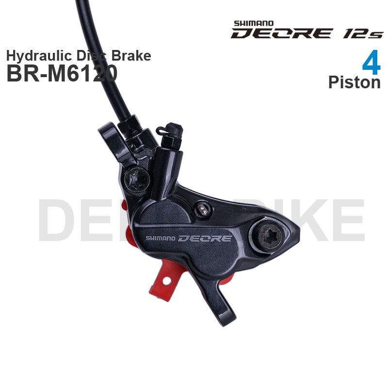 SHIMANO DEORE M6100 M6120 Hydraulic Disc Brake Groupset with M6100 Brake Lever and BR-M6100 or M6120 Brake Caliper assembled