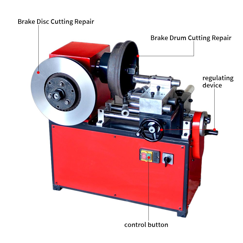 Car Brake Disc Skimming Machine Vertical Truck Brake Drum Disc Cutting Machine Brake Disc Cutting Lathe Machine