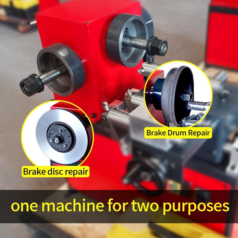 Car Brake Disc Skimming Machine Vertical Truck Brake Drum Disc Cutting Machine Brake Disc Cutting Lathe Machine