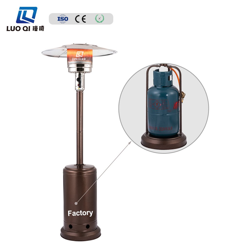 High Quality Stainless Steel Portable Gas Patio Heater in Umbrella Shape for Commercial Household Outdoor or Living Room Use