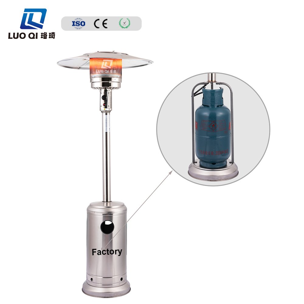 High Quality Stainless Steel Portable Gas Patio Heater in Umbrella Shape for Commercial Household Outdoor or Living Room Use