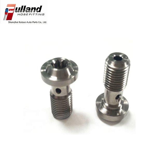 High Performance Brake Fittings Single Banjo Bolts America Standard Threaded Hollow Hex Bolts