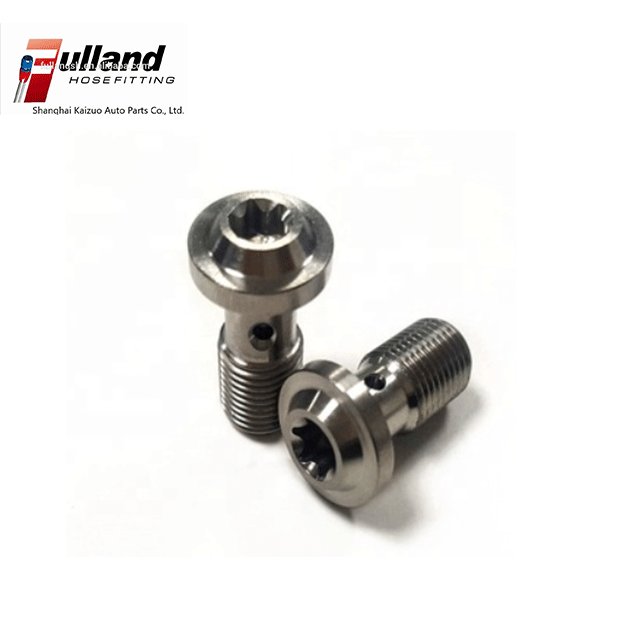 High Performance Brake Fittings Single Banjo Bolts America Standard Threaded Hollow Hex Bolts