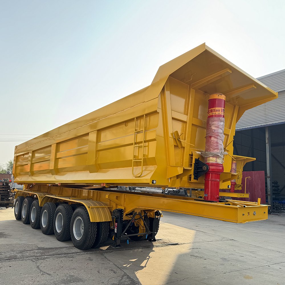 Chinese Manufacturer Utility Used 3 4 6 Axles U Shaped Tipper Dump Semi Trailer Hydraulic for Sale