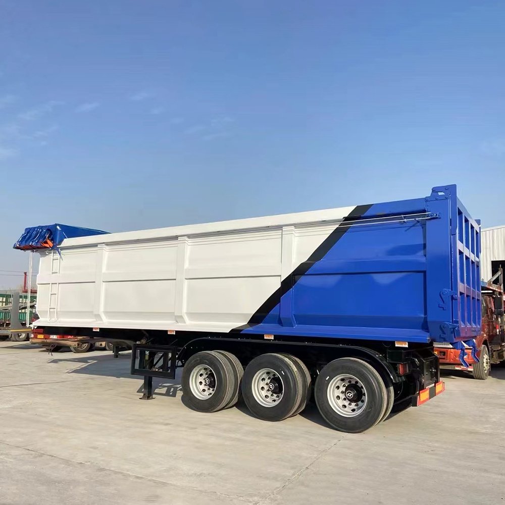 Chinese Manufacturer Utility Used 3 4 6 Axles U Shaped Tipper Dump Semi Trailer Hydraulic for Sale