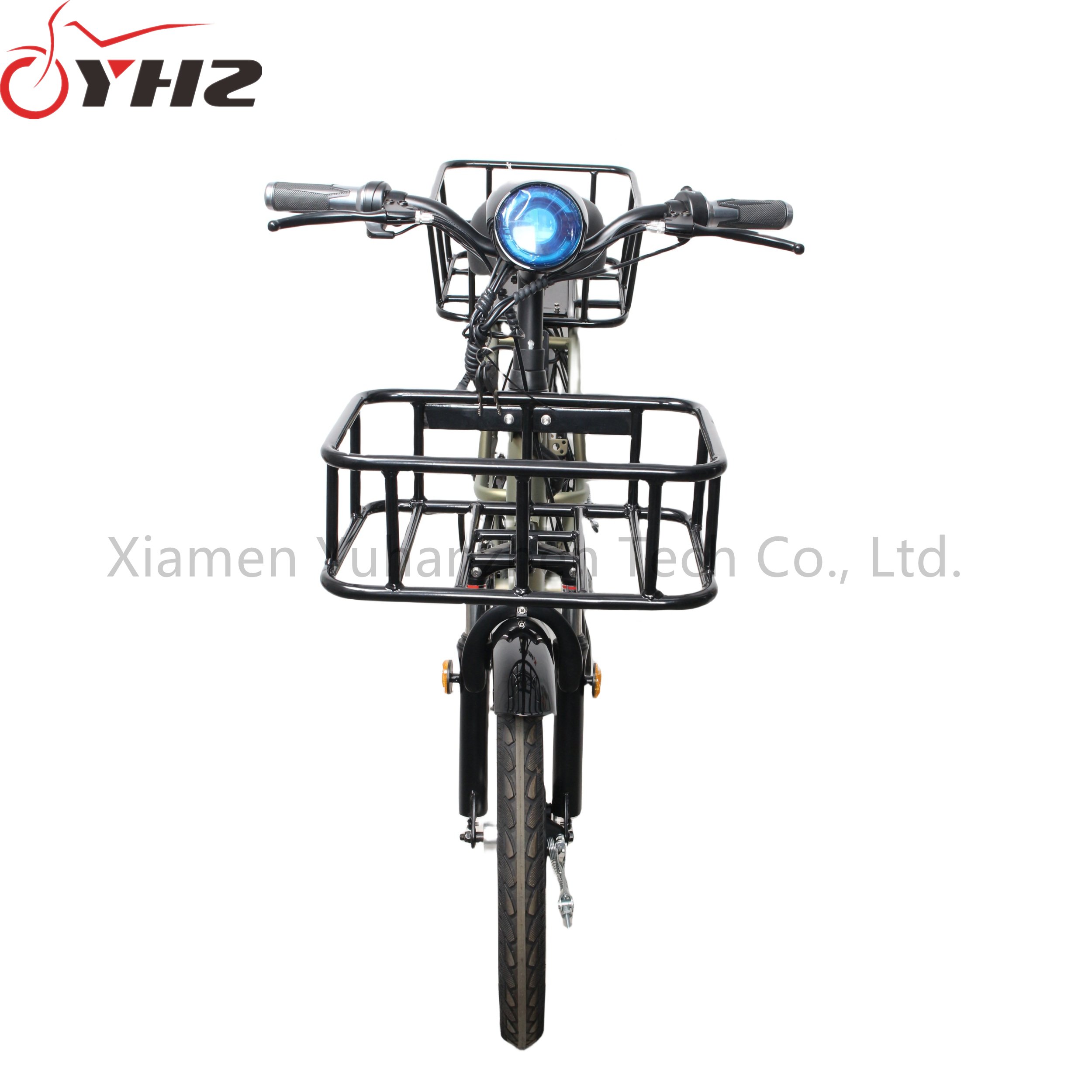 Long Distance 350W 48V Electric Bike Food Delivery 2-wheel Scooter Lithium Battery with Cargo Basket