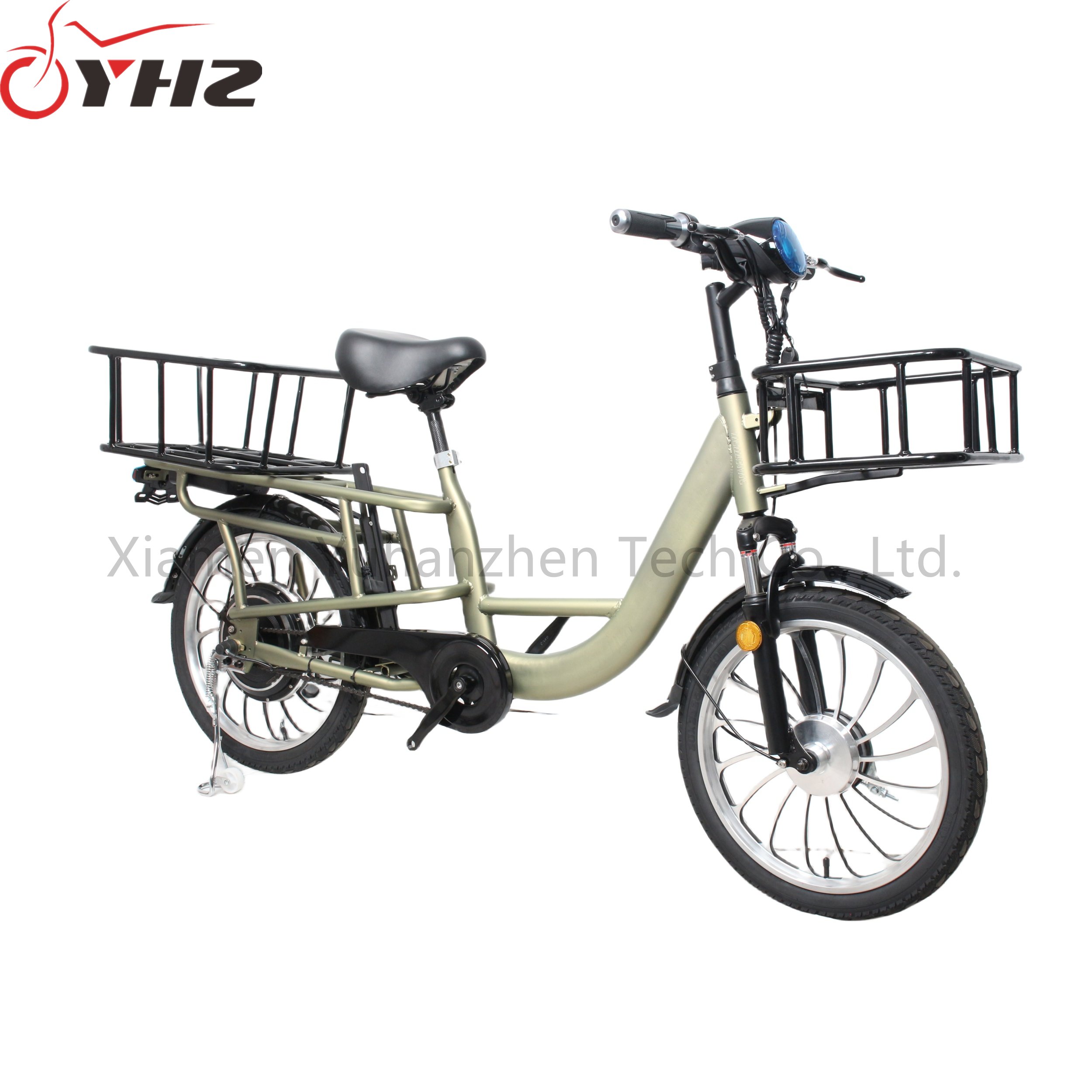 Long Distance 350W 48V Electric Bike Food Delivery 2-wheel Scooter Lithium Battery with Cargo Basket