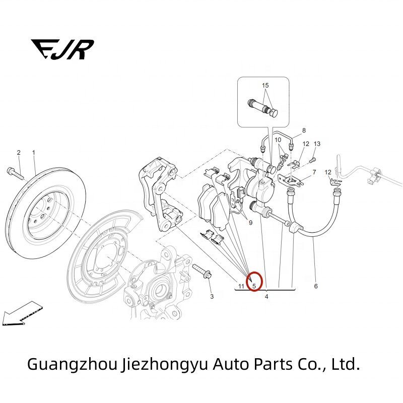 980156042 673010327 673012043 Rear Brake Pads for Maserati Ghibli Quattroporte High Quality