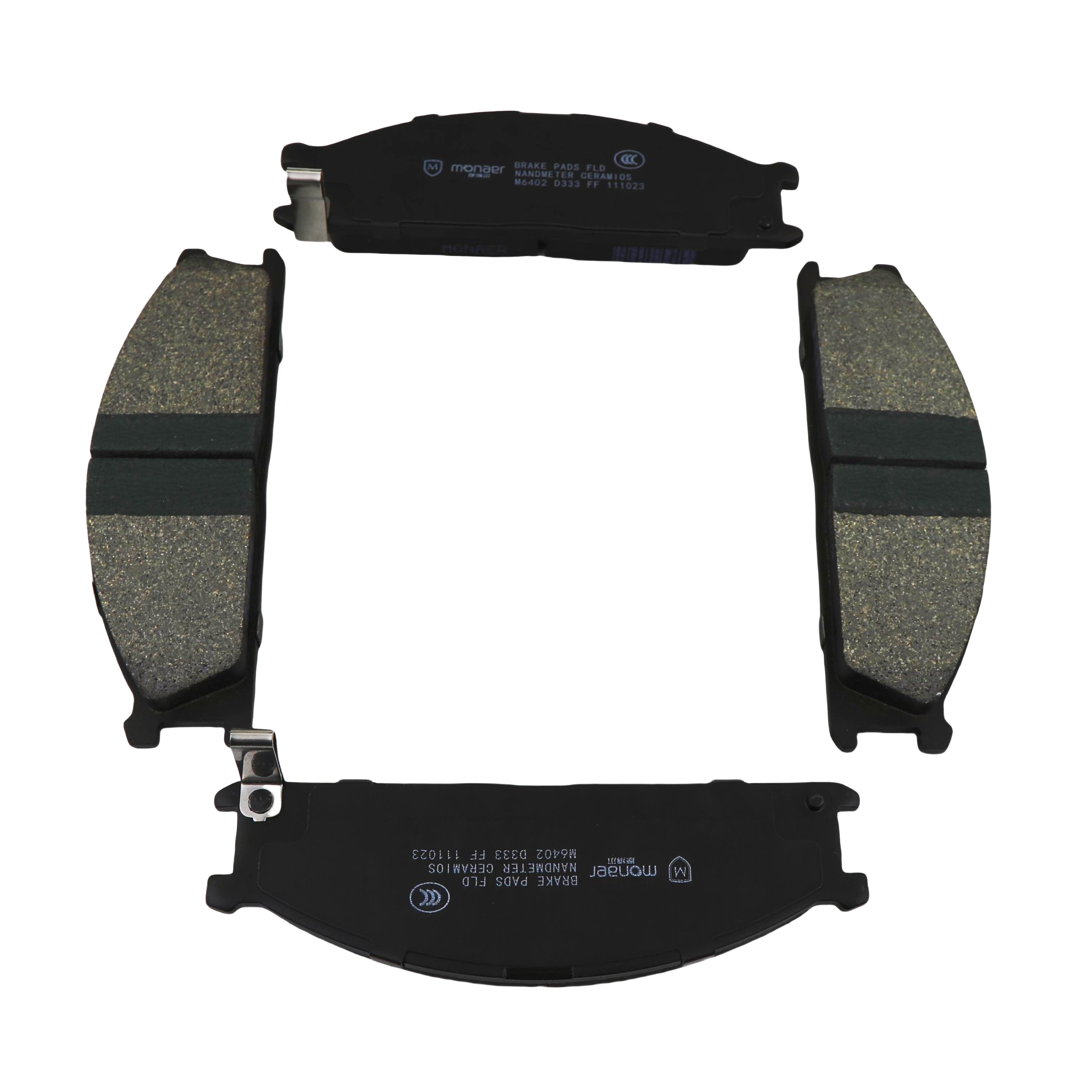 Monaer Brake Pads D333 Ceramic Front Brake Pad for Nissan/Subaru Auto Parts