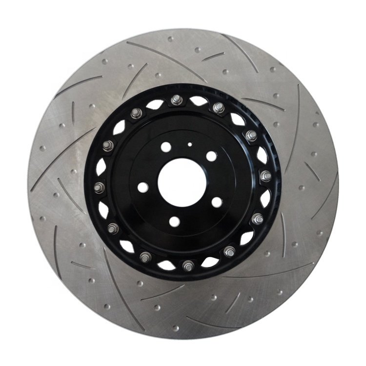 370X34MM 5000 Series 2-Piece Clear Anodised T3 Front Brake Discs for Audi Rs3 8V Sedan