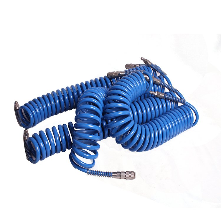 Factory Free Sample 3/8" Inch Orange 300PSI Color 8 Inch Flexible Air Brake Coil Hose