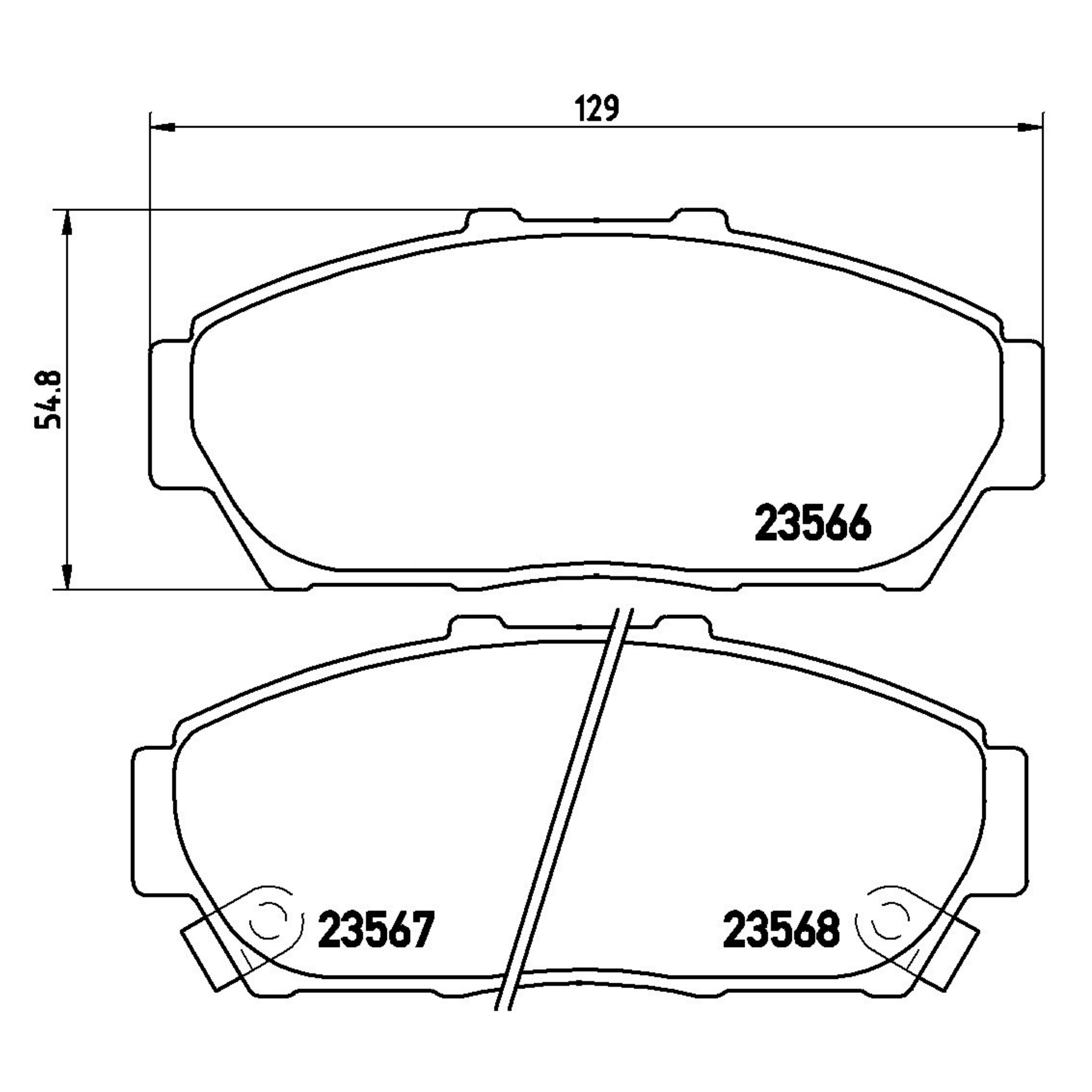 High Performance Factory Auto Parts Brake Pads (Pastillas De Freno) OEM Disc D617/wva 23566/23567/23568 Is Front Axle Brake