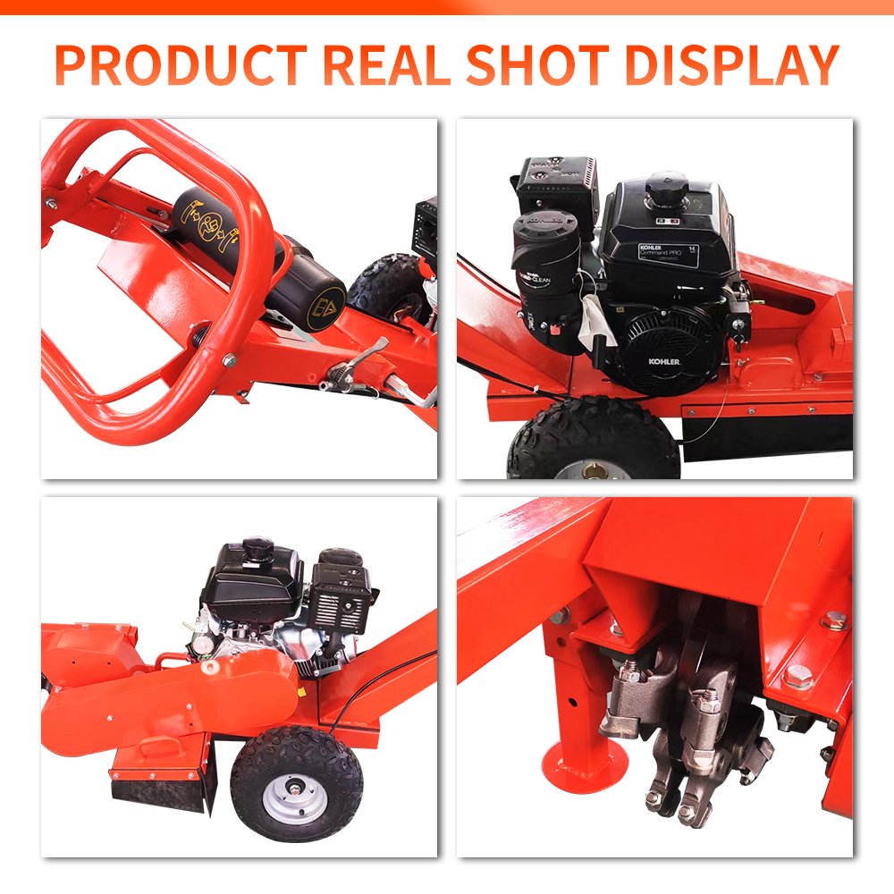 Forestry Machinery Wood Cut Tree Chipper Forestry Equipment Wood Cutting Machine Gasoline Stump Grinder Machine Stump Remover