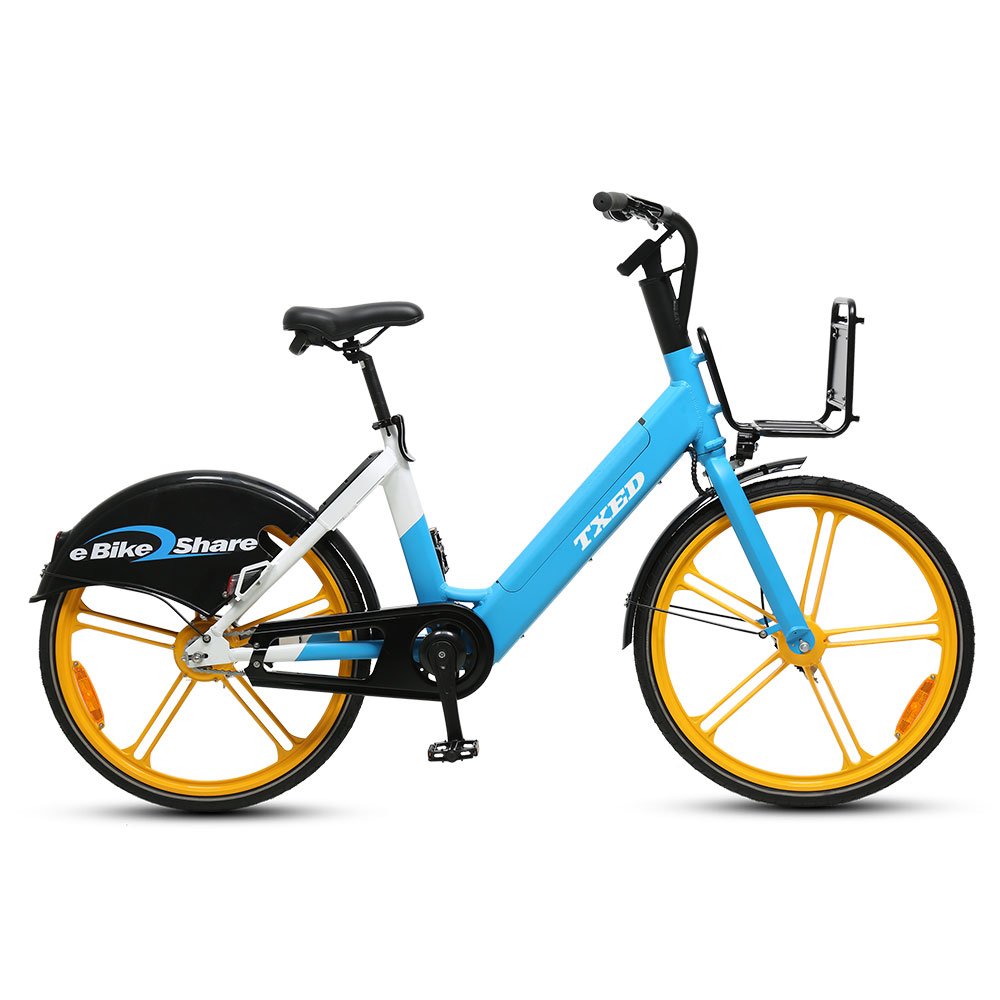 TXED Factory Wholesale 250W Portable Front Drum Brake Renting System Sharing Ebike