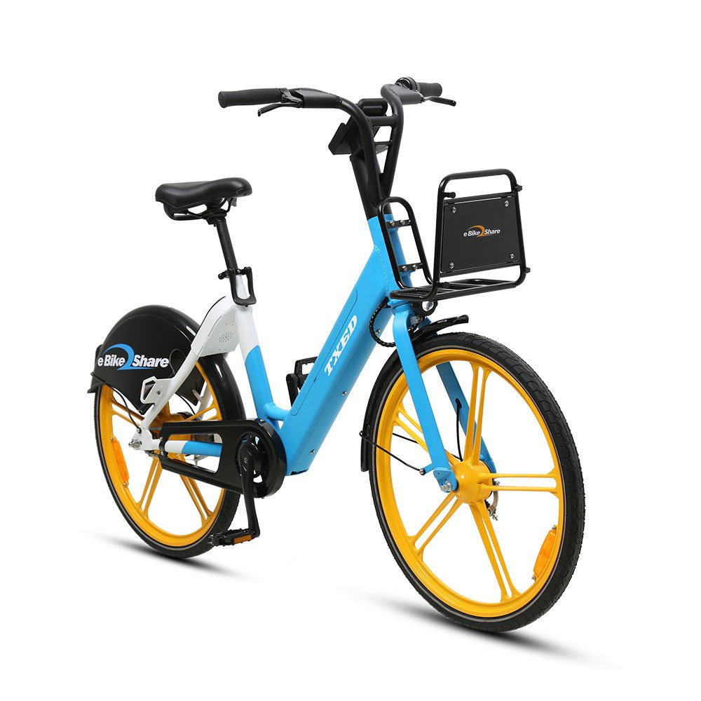 TXED Factory Wholesale 250W Portable Front Drum Brake Renting System Sharing Ebike
