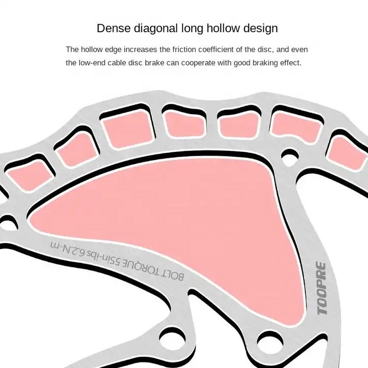 High Quality Bike Mountain Bike Disc Brake Pads 140/160/180/203mm Disc Brake Rotors Six Nail Disc Cassette G3/HS1 with Screws