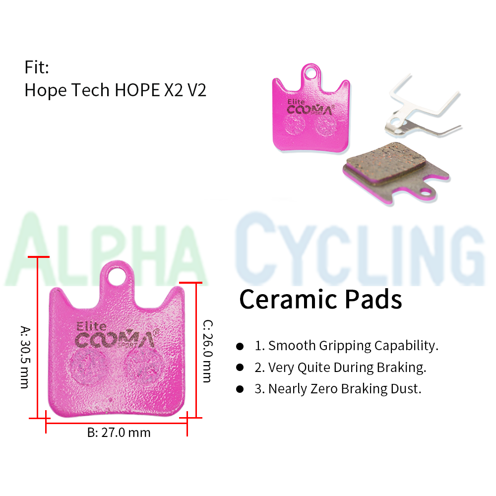 Ceramic Disc Brake Pads for HOPE Tech X2 V2 Caliper