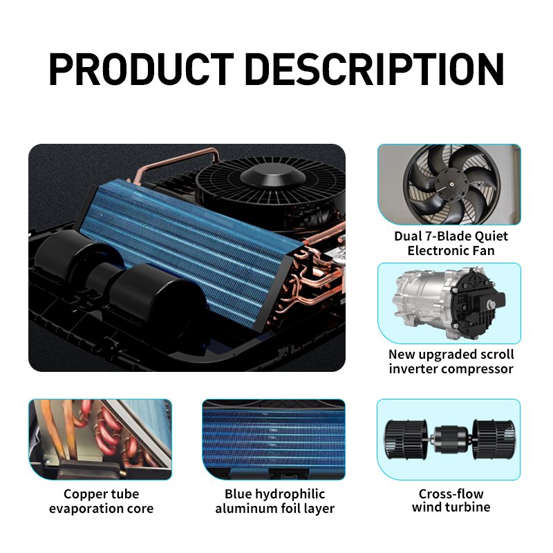 Best Selling air Conditioning Systems 12v air Conditioner Mini 24v Rooftop air Conditioner for Parking Tractor