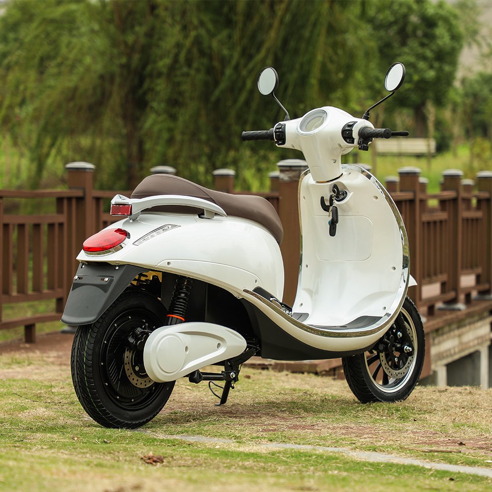 2-wheel Electric Moped Motorcycle Motorized Electric Bike with Pedals and Drum Brake for Commuting LED 500W Eec 3 Wheels 12 Tube