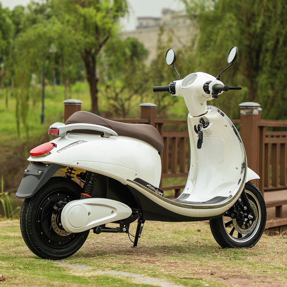 2-wheel Electric Moped Motorcycle Motorized Electric Bike with Pedals and Drum Brake for Commuting LED 500W Eec 3 Wheels 12 Tube