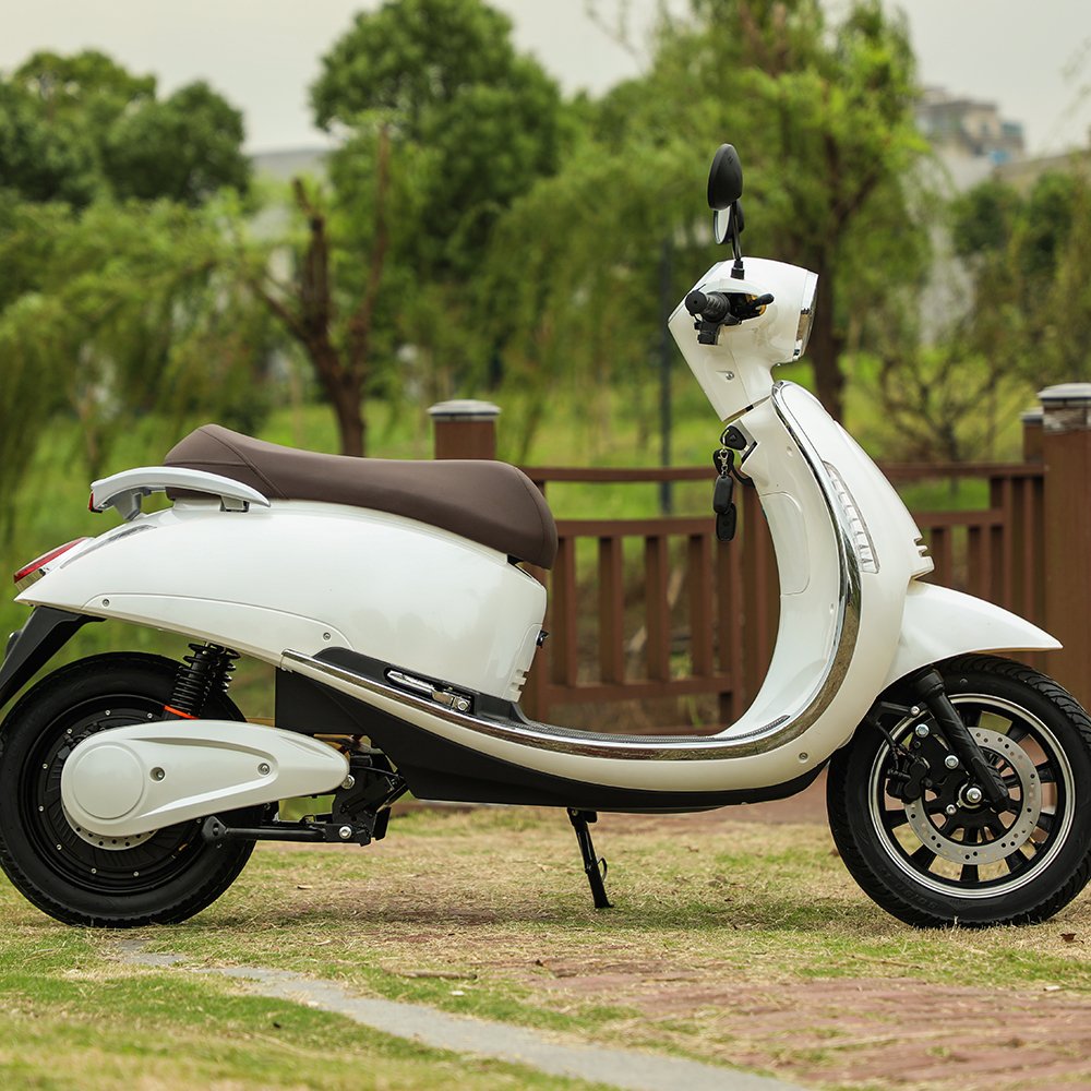 2-wheel Electric Moped Motorcycle Motorized Electric Bike with Pedals and Drum Brake for Commuting LED 500W Eec 3 Wheels 12 Tube