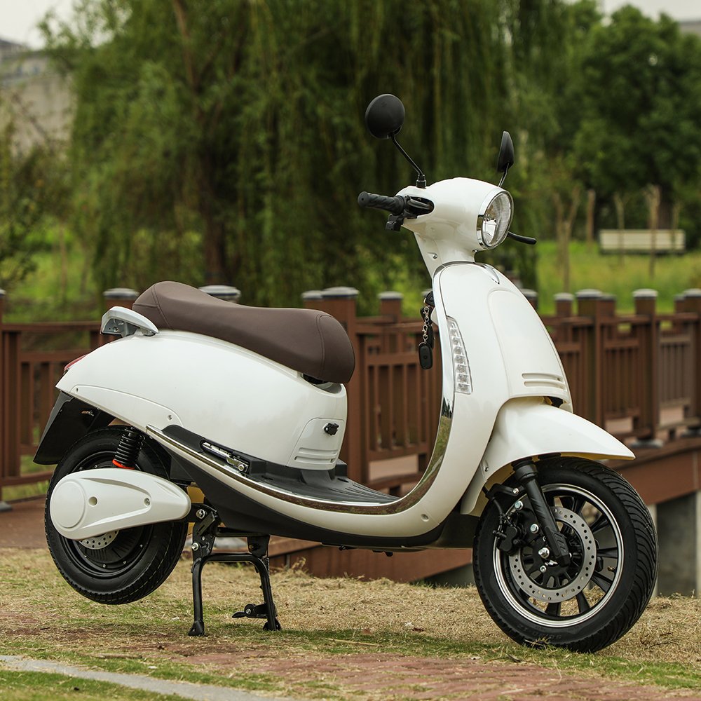 2-wheel Electric Moped Motorcycle Motorized Electric Bike with Pedals and Drum Brake for Commuting LED 500W Eec 3 Wheels 12 Tube