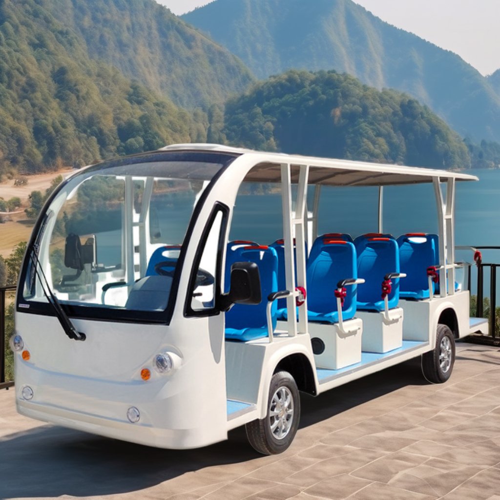 Eco Friendly Open Style Modern Fashion 11seats 14 Seats Electric Sightseeing Bus
