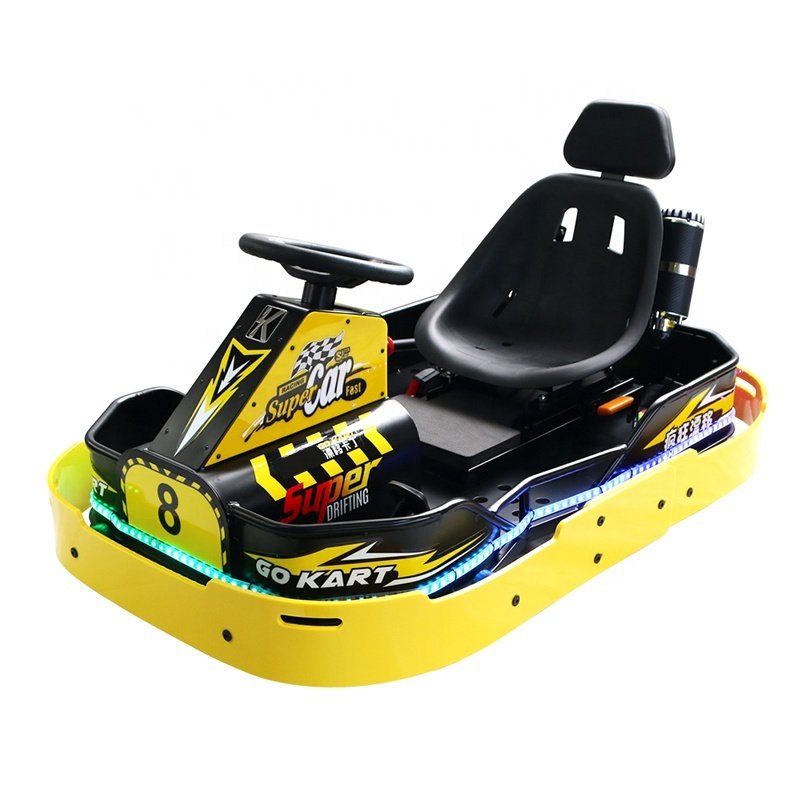 New Outdoor Electric Drift Bumper Cars Crazy Kart for Kids Adults Track Chain Drive Pull-Start Amusement Park Bumper Cars
