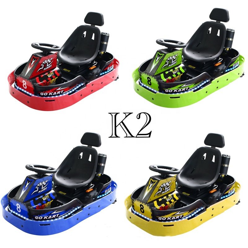 New Outdoor Electric Drift Bumper Cars Crazy Kart for Kids Adults Track Chain Drive Pull-Start Amusement Park Bumper Cars