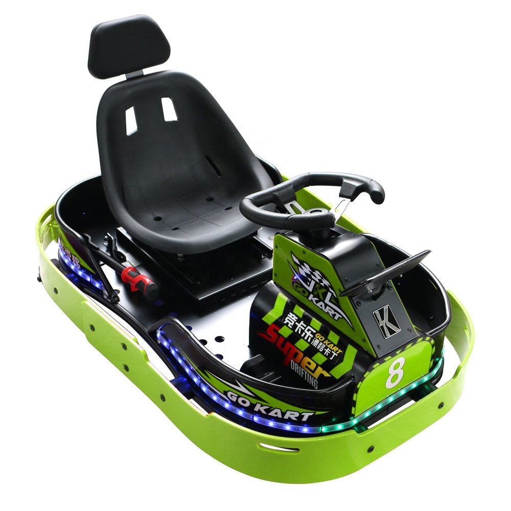 New Outdoor Electric Drift Bumper Cars Crazy Kart for Kids Adults Track Chain Drive Pull-Start Amusement Park Bumper Cars