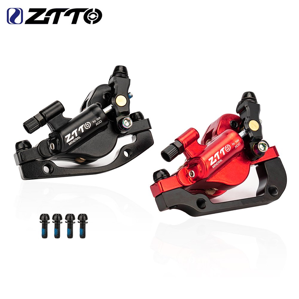 ZTTO 2022 New Line Pulling MTB Road Bike Hydraulic Disc Brake Calipers Front Rear Cable Control Bicycle 2 Piston Oil Brake