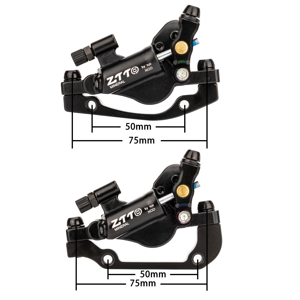 ZTTO 2022 New Line Pulling MTB Road Bike Hydraulic Disc Brake Calipers Front Rear Cable Control Bicycle 2 Piston Oil Brake