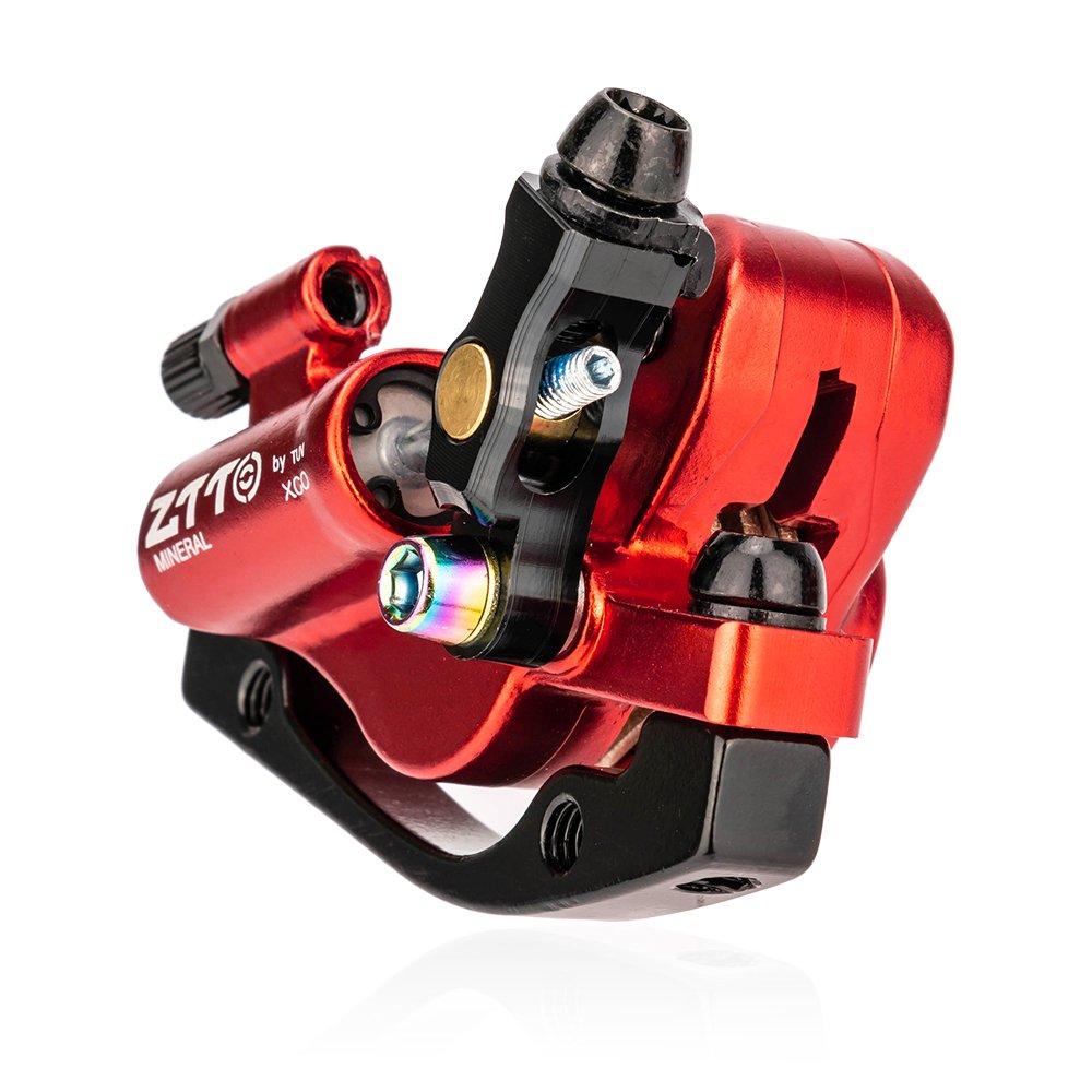 ZTTO 2022 New Line Pulling MTB Road Bike Hydraulic Disc Brake Calipers Front Rear Cable Control Bicycle 2 Piston Oil Brake