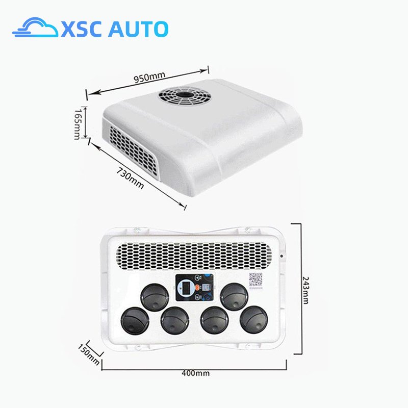 Excavating 12V/24V Rooftop Air Conditioner Vehicle Mini Van Air Condition for Truck